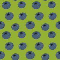 Seamless pattern of blueberries in trendy shades. Vector abstract background texture. Summer time