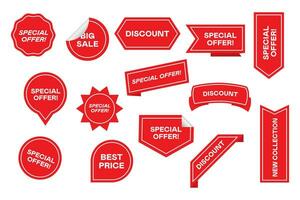 Special Offer Tags Flat Vector