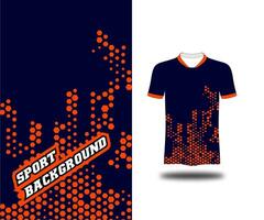 free vector mock up jersey design with hexagonal background