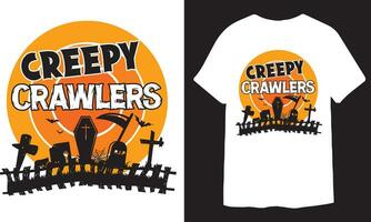 Happy Halloween Party Celebrations T- Shirt Design vector