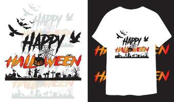 Happy Halloween Party Celebrations T- Shirt Design vector