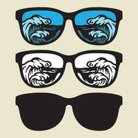 Summer sunglasses vector art