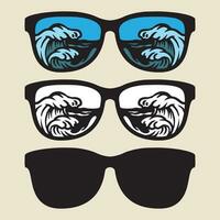 Summer sunglasses vector art