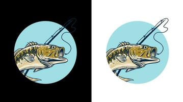 Bass fish vector art