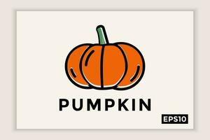 pumpkin flat vector icon for apps or website