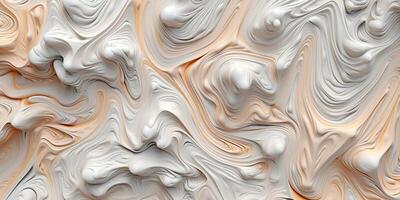 Generative AI, detailed close-up hot white and grey lava flow, magma texture of volcanic background. photo