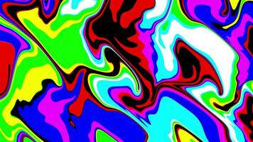 psicodélico distorsión ola onda multi color lazo viii video