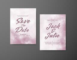 Save the date with watercolor background. Design for your invitation. vector