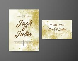 Save the date with watercolor background. Design for your invitation. vector