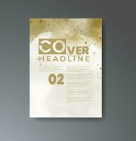 Cover template with watercolor background. Design for your cover, date, postcard, banner, logo. vector