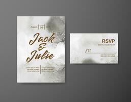 Save the date with watercolor background. Design for your invitation. vector