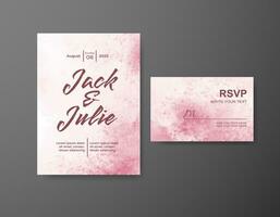 Save the date with watercolor background. Design for your invitation. vector