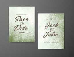 Save the date with watercolor background. Design for your invitation. vector