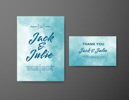 Save the date with watercolor background. Design for your invitation. vector