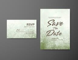 Save the date with watercolor background. Design for your invitation. vector