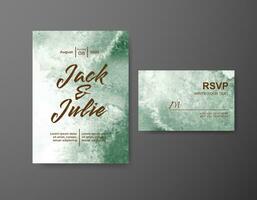 Save the date with watercolor background. Design for your invitation. vector