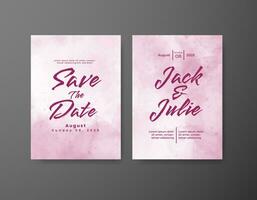 Save the date with watercolor background. Design for your invitation. vector