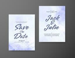 Save the date with watercolor background. Design for your invitation. vector