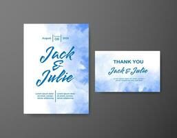 Save the date with watercolor background. Design for your invitation. vector