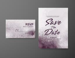 Save the date with watercolor background. Design for your invitation. vector