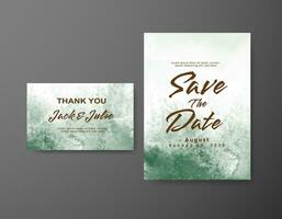 Save the date with watercolor background. Design for your invitation. vector