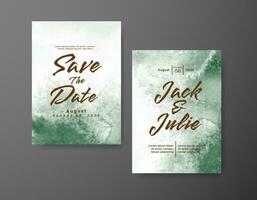 Save the date with watercolor background. Design for your invitation. vector