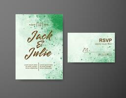 Save the date with watercolor background. Design for your invitation. vector