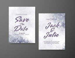 Save the date with watercolor background. Design for your invitation. vector