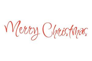 Merry Christmas, calligraphic hand lettering isolated on a white background. Vector holiday illustration elements. Merry Christmas calligraphic script