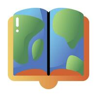 Geography flat icon vector