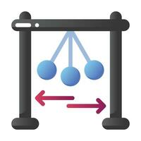 Physics flat icon vector