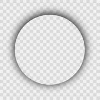 Dark realistic shadow. Circle shadow vector