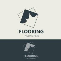 Flooring Logo design, custom Layer Vector elegant business store building template