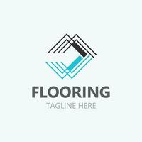 Flooring Logo design, custom Layer Vector elegant business store building template