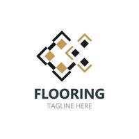 Flooring Logo design, custom Layer Vector elegant business store building template