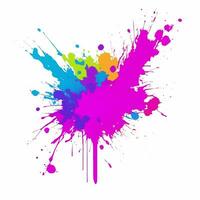 colorful ink splashes, vector illustration