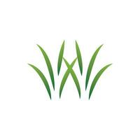 Green Grass Logo Design, Farm Landscape Illustration, Natural Scenery Vector