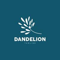 Dandelion Logo, Vector Plant Dandelion flower, Design Icon Template