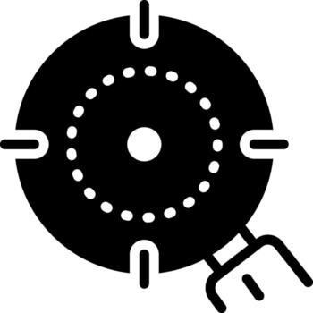 solid icon for detect vector