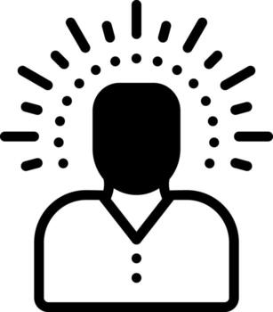 solid icon for relax vector