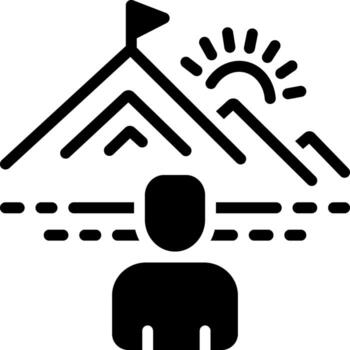solid icon for determine vector