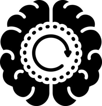 solid icon for memory vector