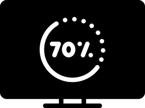 solid icon for install vector
