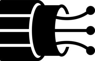 solid icon for wire vector