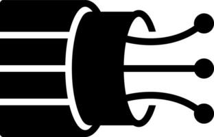 solid icon for wire vector