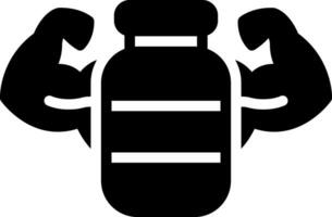 solid icon for reinforce vector