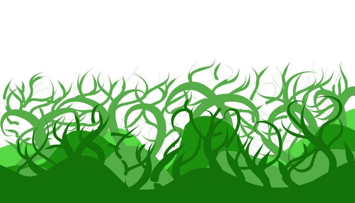 Background illustration of a natural theme that contains green elements. Perfect for wallpapers, backgrounds, banners, magazine covers and others with nature and natural themes.