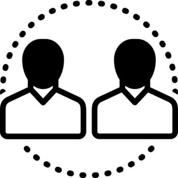 solid icon for ourselves vector