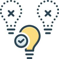 color icon for selection vector