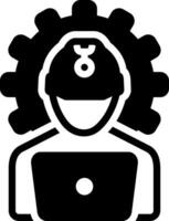 solid icon for engineering vector